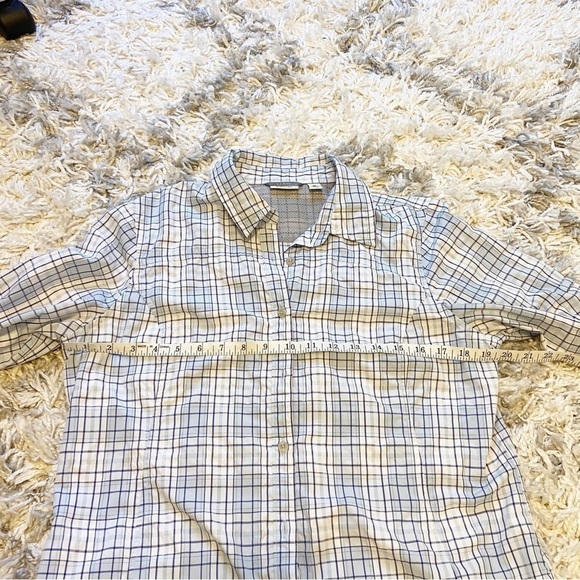 L.L Bean | Nylon Plaid Button Down Top Size Medium - Picture 13 of 13